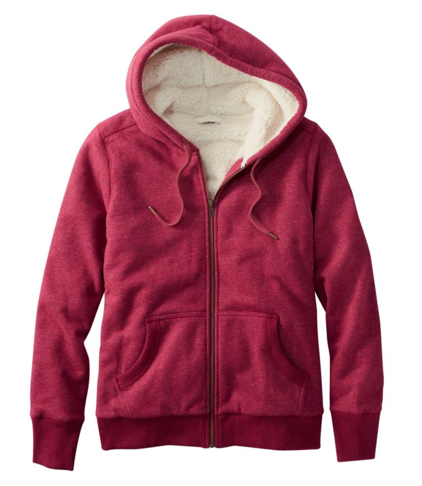 sherpa zip up hoodie womens