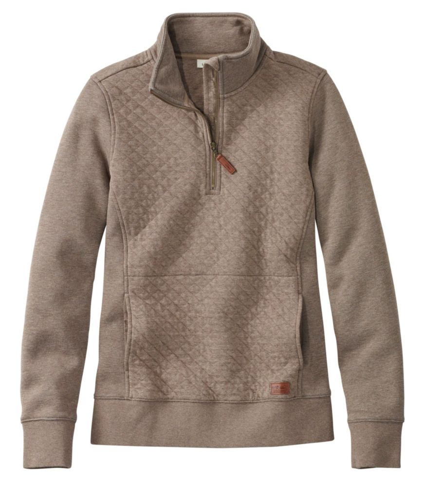 Women's Quilted QuarterZip Pullover Sweatshirts & Fleece at L.L.Bean
