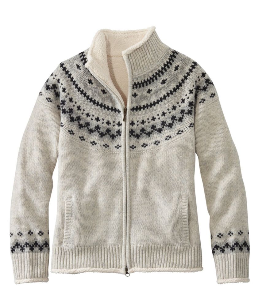 sherpa lined sweater