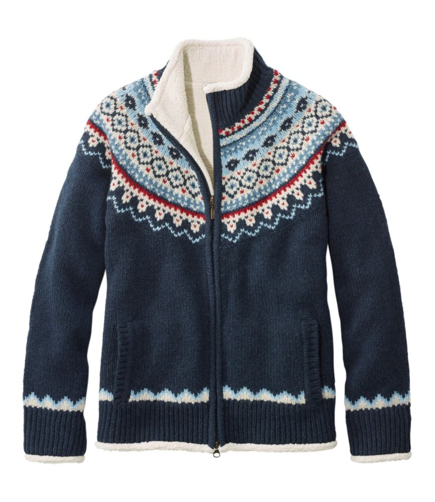 sherpa lined sweater