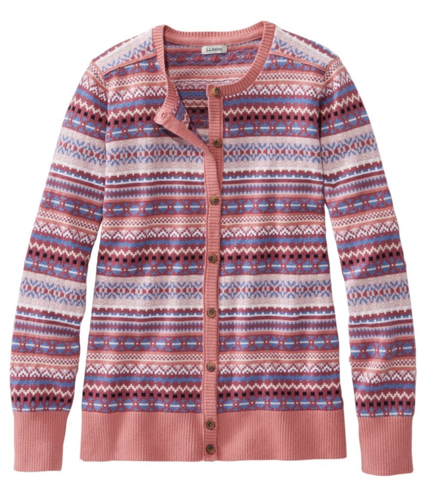cashmere fair isle cardigan