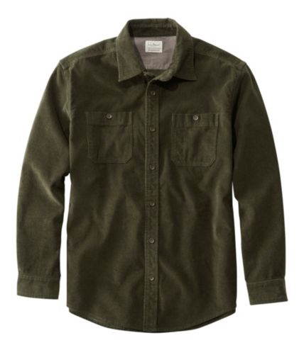 Men's Lakewashed Corduroy Shirt, Traditional Fit Long-Sleeve | Casual ...