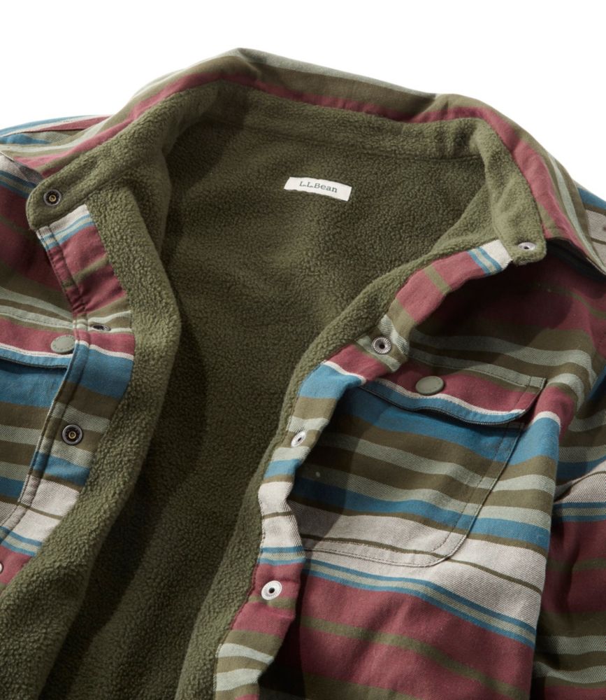 ll bean flannel fleece shirt