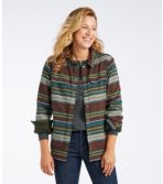 Fleece-Lined Flannel Shirt, Snap-Front Stripe