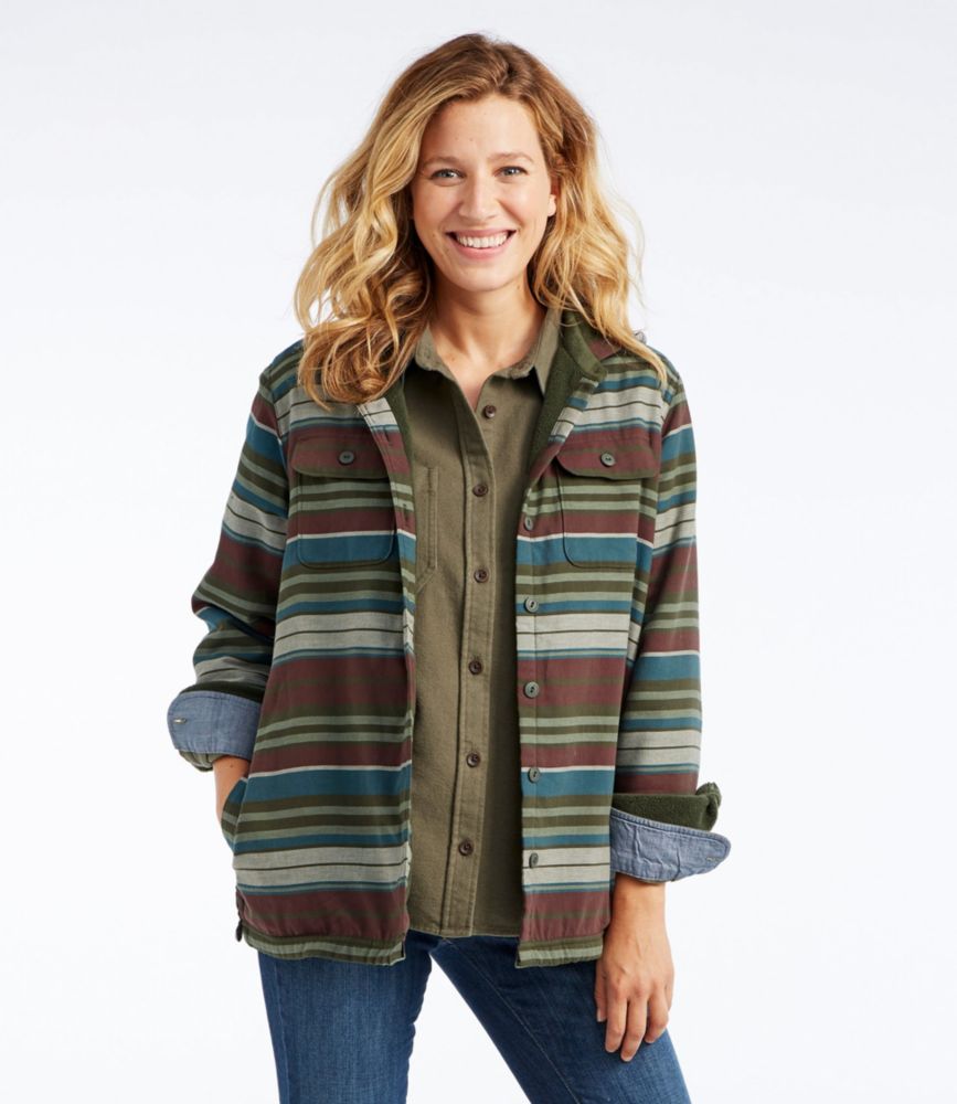 fleece lined flannel hoodie women's