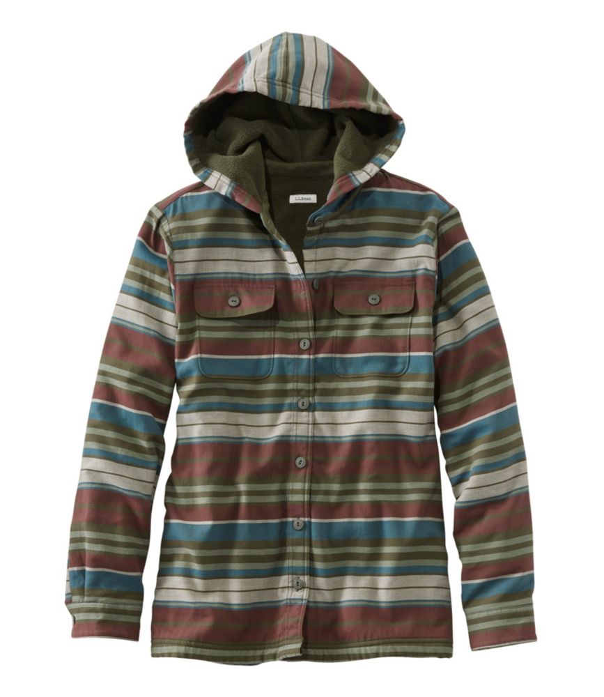 fleece lined hooded flannel