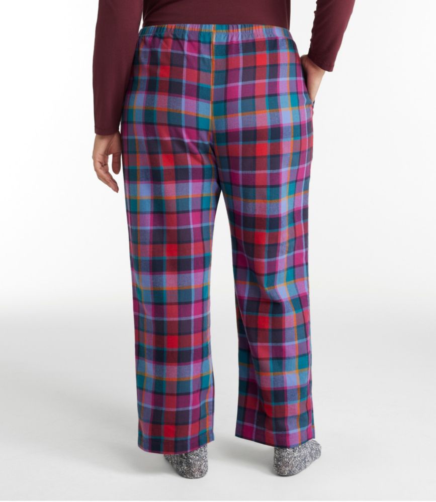Women's L.L.Bean Flannel Sleep Pants, Plaid, Bright Mariner Plaid, small image number 3