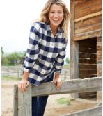 Women's L.L.Bean Organic Flannel Shirt, Plaid