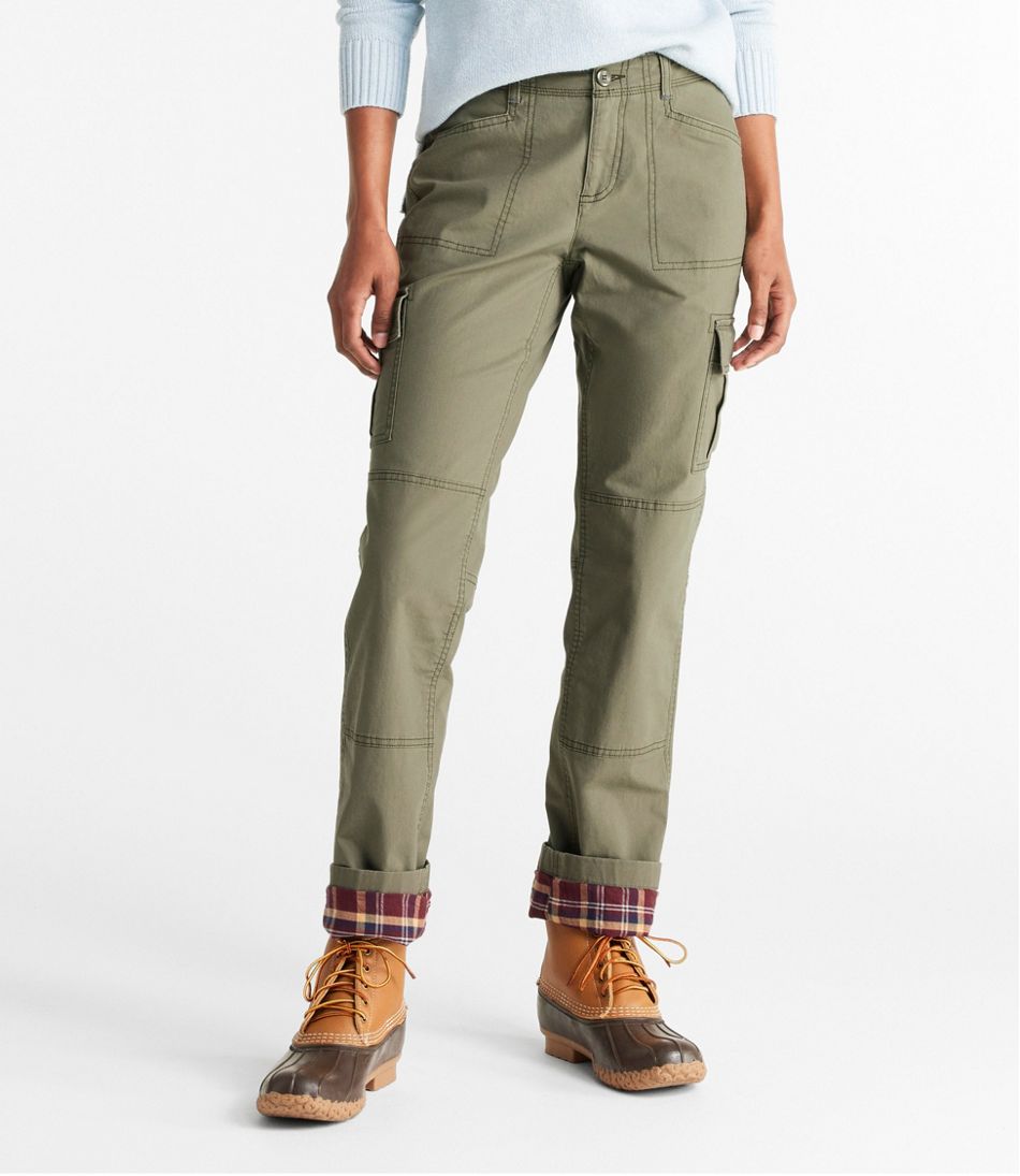 Women's Stretch Canvas Cargo Pants, Lined | Pants & Jeans at L.L.Bean