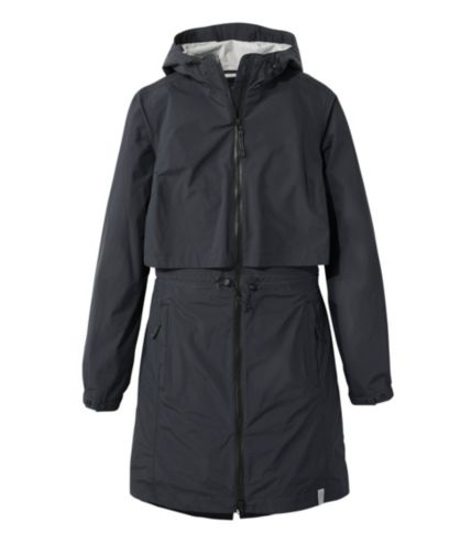 Ll bean shop long raincoat