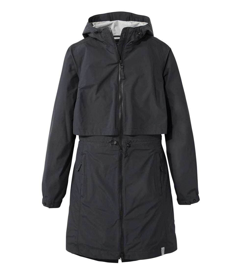 Women's Meridian Rain Winter Coat Carbon Navy Extra Small, Synthetic/Nylon | L.L.Bean
