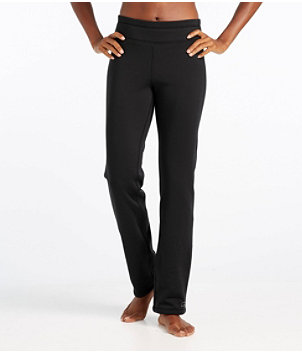 Women's PrimaLoft ThermaStretch Fleece Pants, Mid-Rise Straight-Leg