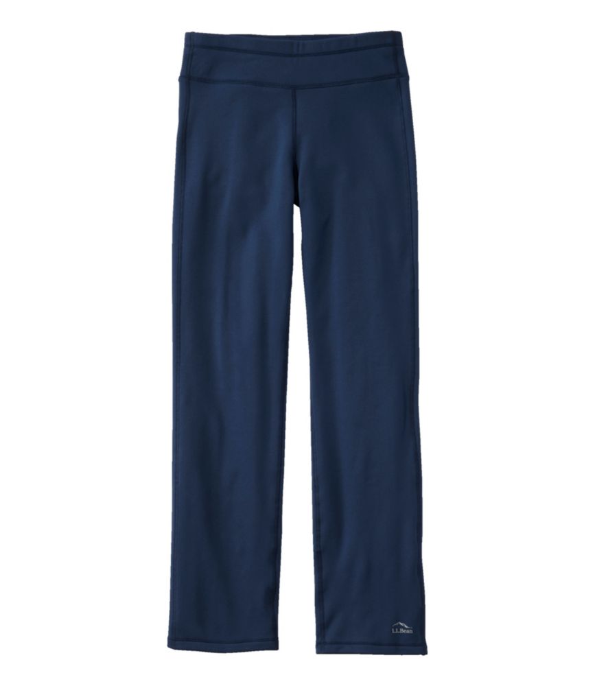 Women's PrimaLoft ThermaStretch Fleece Pants, Mid-Rise Straight-Leg, Nautical Navy, small image number 1