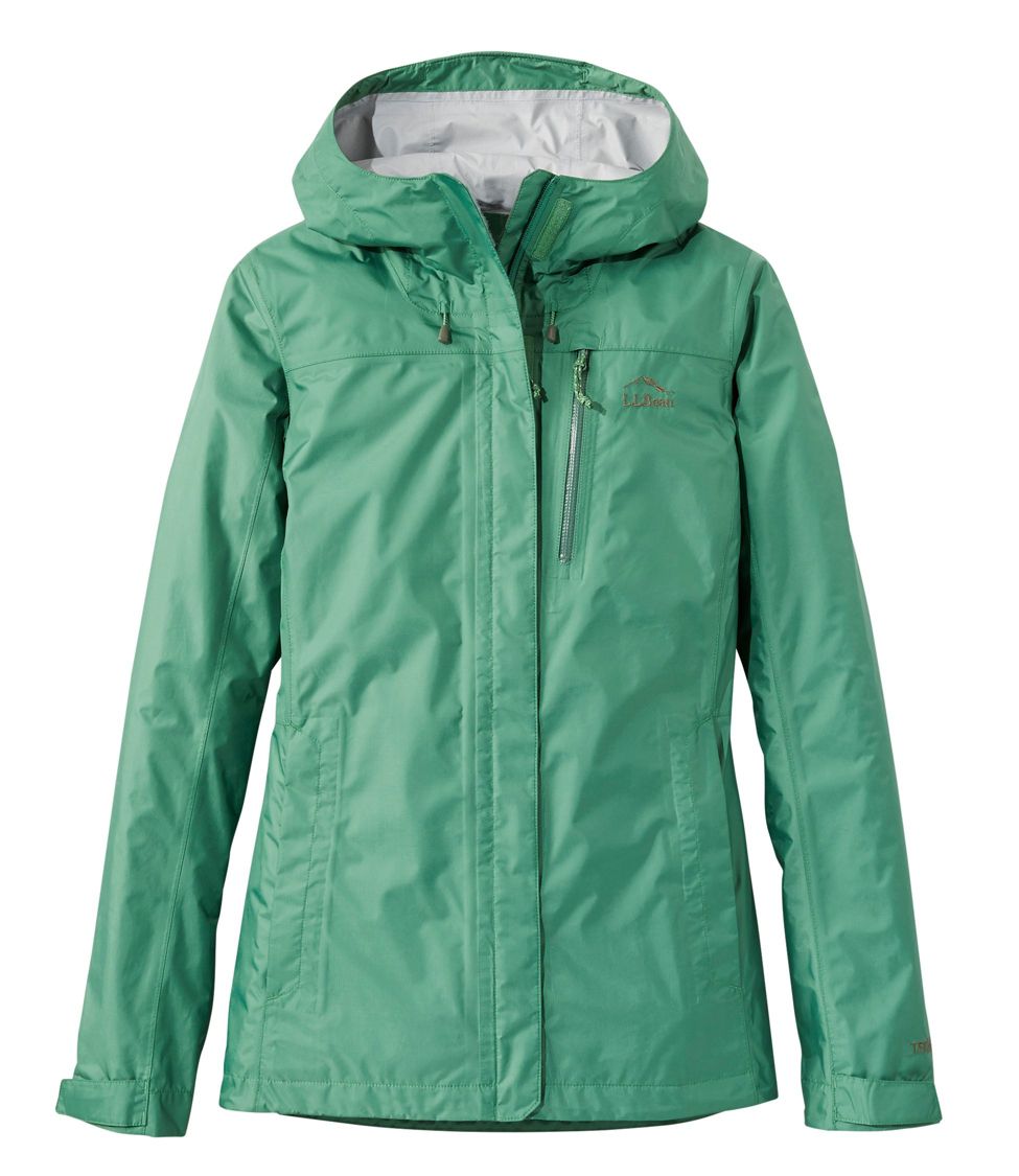 Women's Trail Model Rain Jacket Clover 1X, Synthetic/Nylon | L.L.Bean