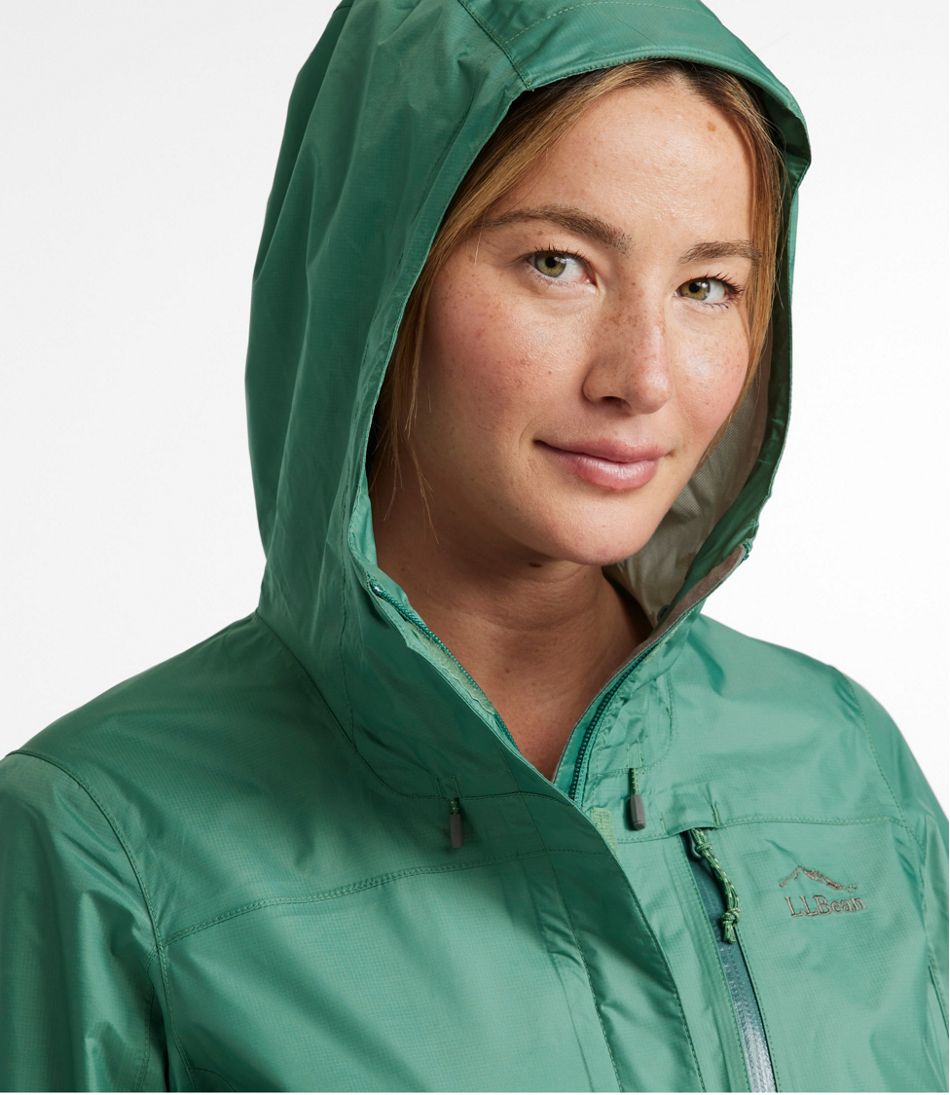Women's L.L.Bean Trail Model Rain Jacket Small Clover