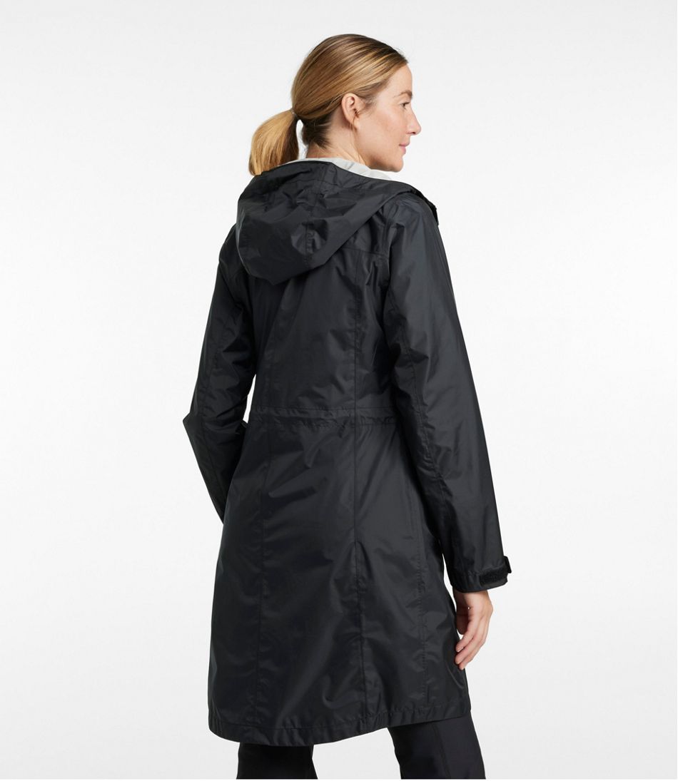 Women's J. Jill Windbreaker Raincoat Light Gray Medium Pleated
