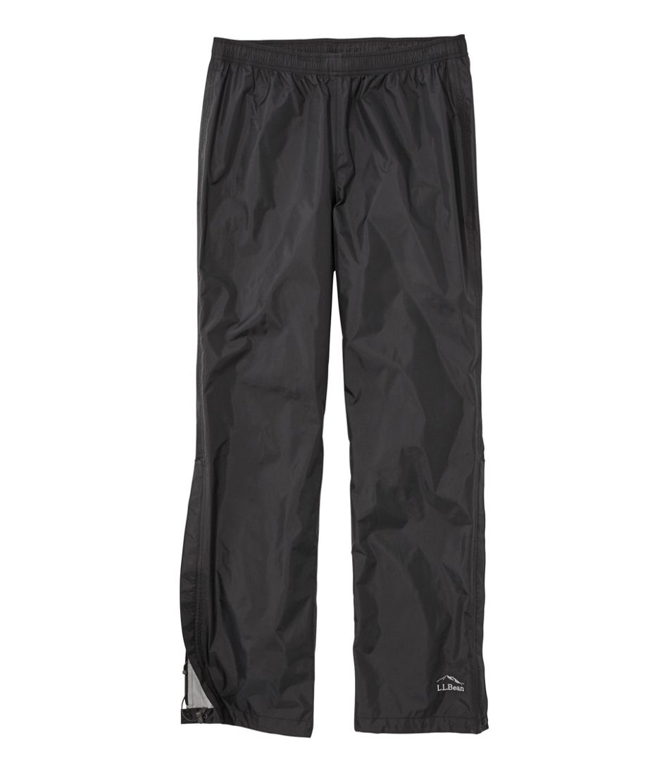Swisswell Men's Rain Pants Waterproof Lightweight Breathable Rain Over Pants Windproof Outdoor Pants for Hiking Fishing Black XL