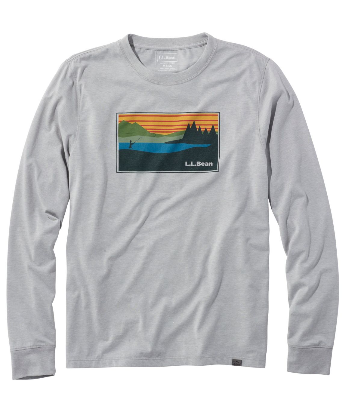 Men's Technical Fishing Graphic Tees, Long-Sleeve