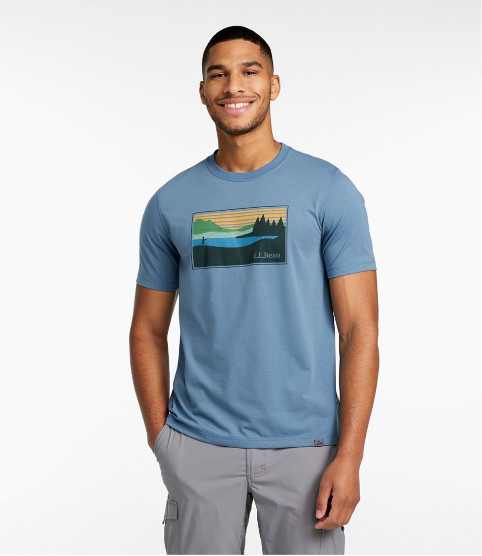 Men's Technical Fishing Graphic Tees, Short-Sleeve