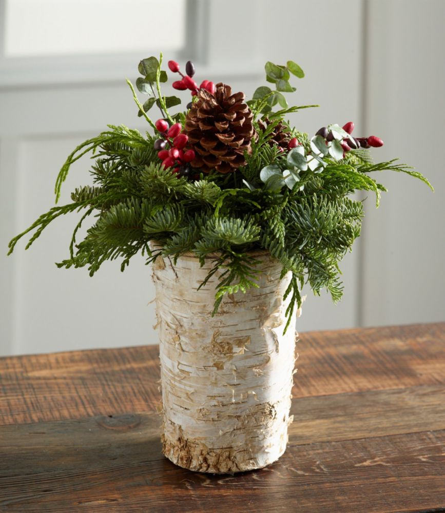 Rustic Birch Vase Centerpiece