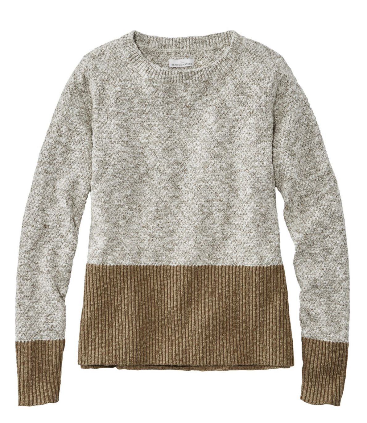 Signature Cotton Linen Ragg Crewneck Sweater