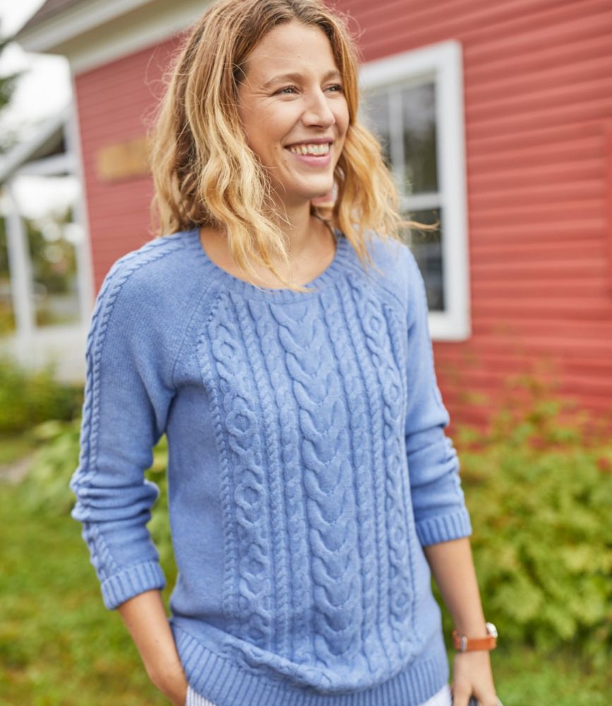 ll bean cable knit sweater