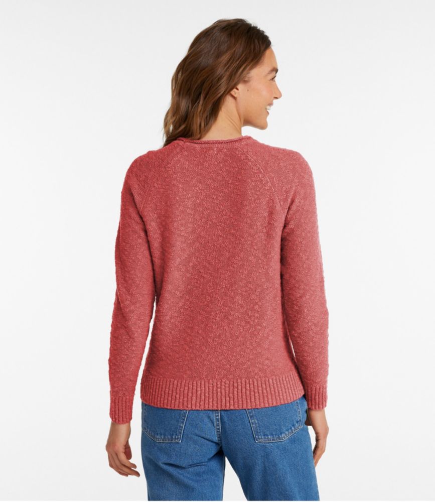 Women's Midweight Cotton Slub Rollneck Pullover, Pale Turquoise, small image number 3
