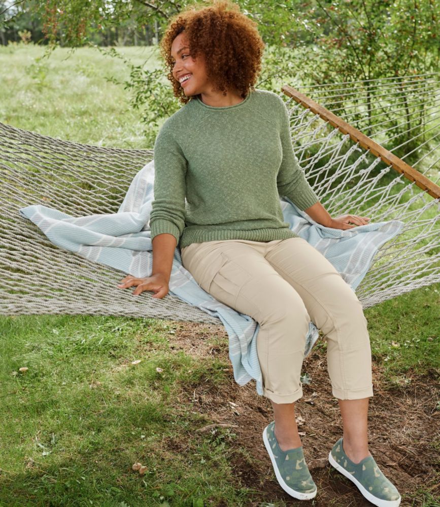 Women's Midweight Cotton Slub Rollneck Pullover, Bay Leaf, small image number 8