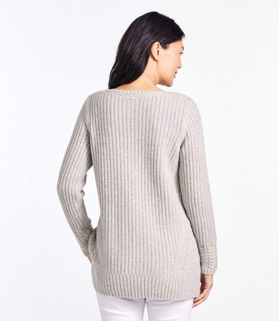 Women's Cozy Mixed Stitch Sweater, Pullover Long Sleeve | Sweaters at L ...