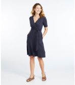 Women's Cotton/Tencel Dress, Elbow-Sleeve