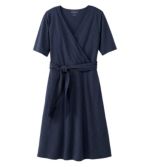 Women's Cotton/Tencel Dress, Elbow-Sleeve