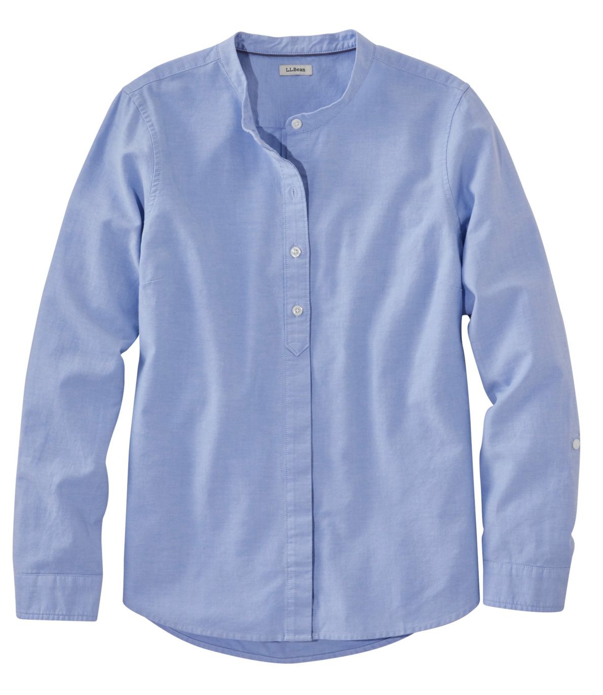 Women's Lakewashed® Organic Cotton Oxford Shirt, Roll Tab