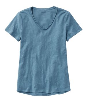 Women's Organic Cotton Tee, V-Neck Short-Sleeve