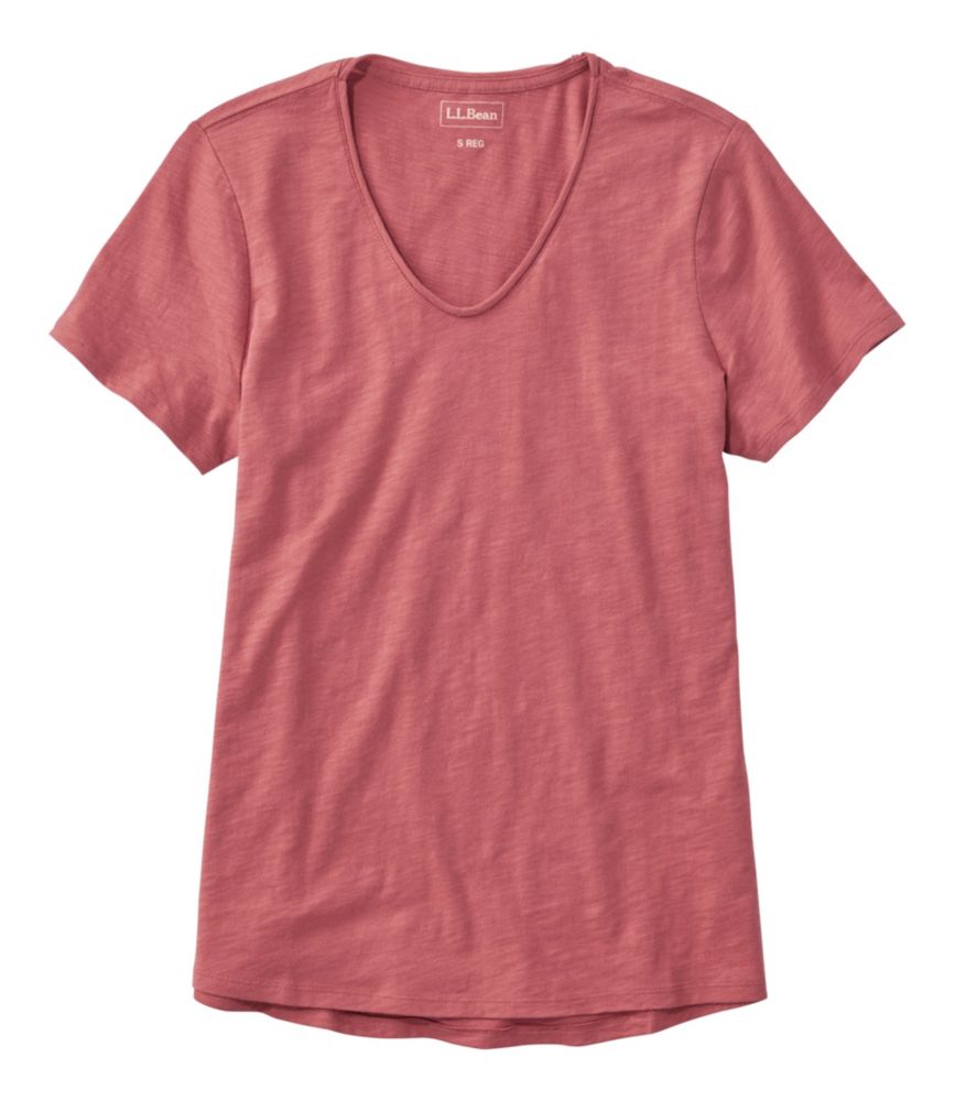 Women's Organic Cotton Tee, V-Neck Short-Sleeve