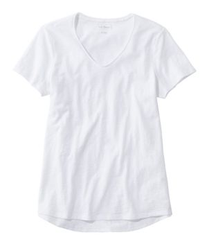 Women's Organic Cotton Tee, V-Neck Short-Sleeve