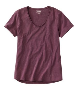 Women's Organic Cotton Tee, V-Neck Short-Sleeve