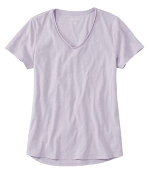 Women's Organic Cotton Tee, V-Neck Short-Sleeve