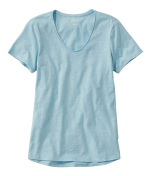 Women's Organic Cotton Tee, V-Neck Short-Sleeve