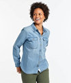 L.L.Bean Heritage Washed Denim Shirt, , small image number 1