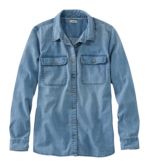 Ladies long best sale sleeve denim shirts