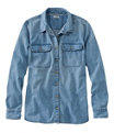 L.L.Bean Heritage Washed Denim Shirt, Light Indigo, small image number 0