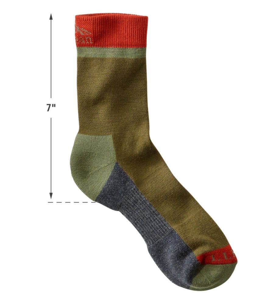Men's PrimaLoft Performance Socks, Crew Height Socks at L.L.Bean