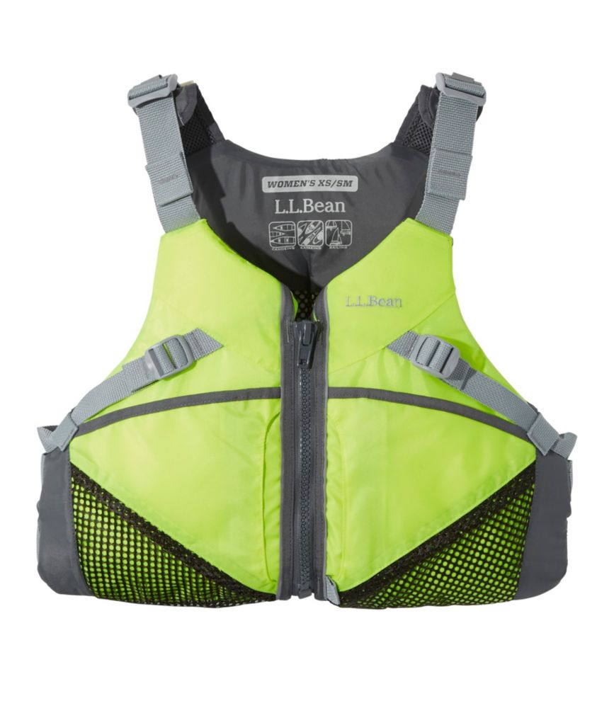 Women's L.L.Bean Comfort Back PFD, Neon Yellow, small image number 1