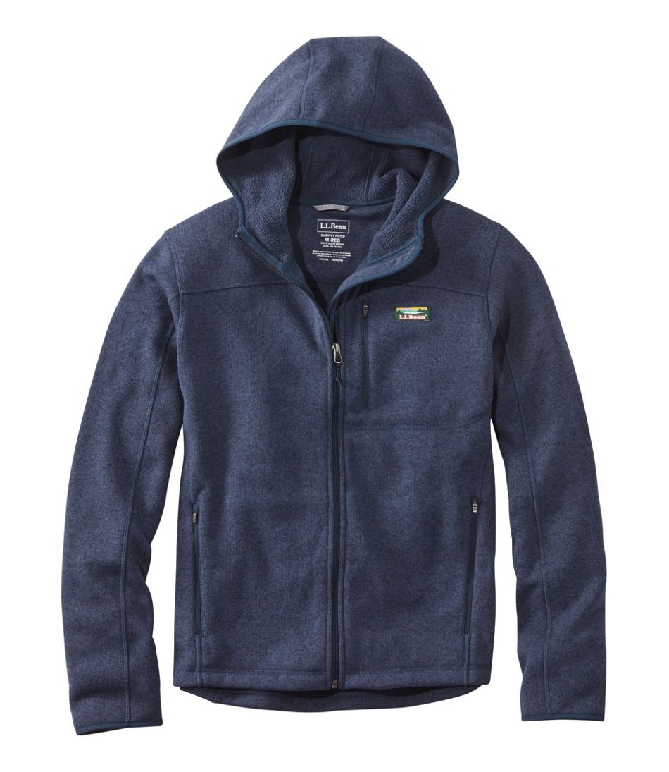 Men's Bean's Sweater Fleece, Hooded Full-Zip Jacket | Outerwear ...