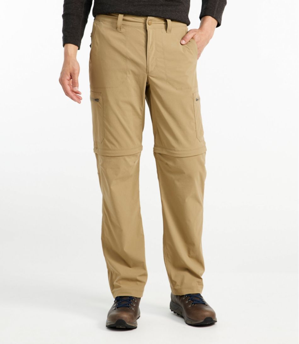  Men's Cotton Convertible Pants, Durable Straight Leg