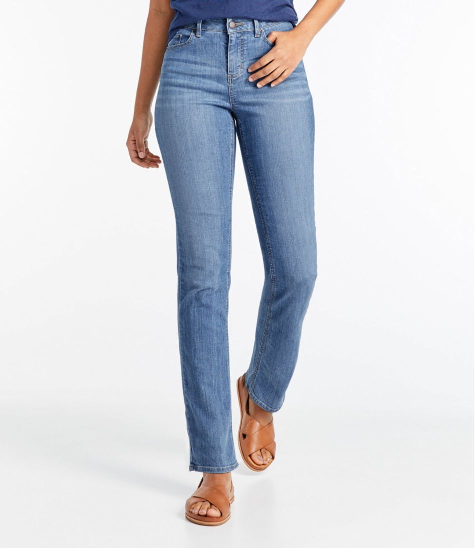 Women's True Shape Tencel Jeans, Mid-Rise Straight-Leg | Jeans at L.L.Bean