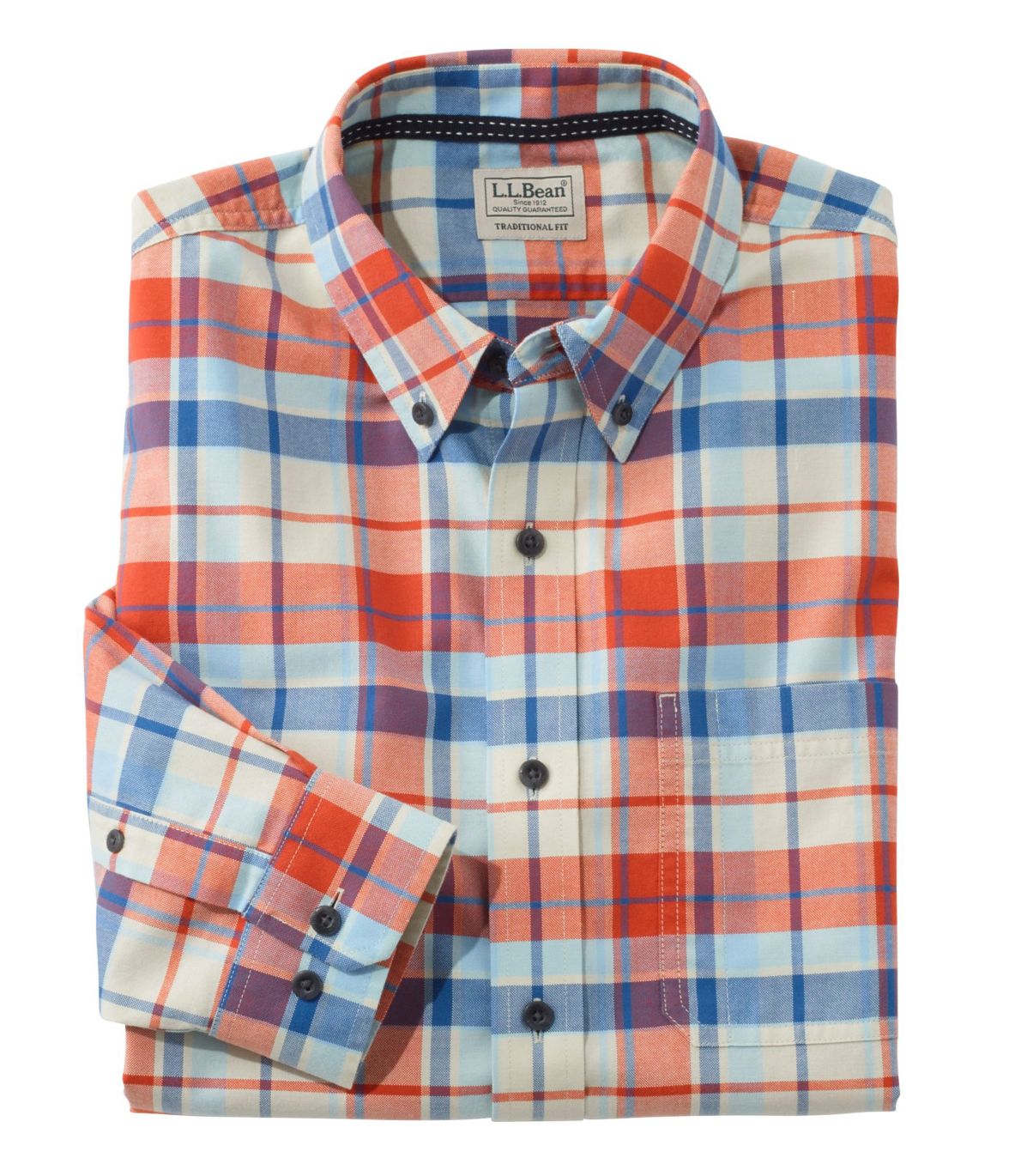 Men's Easy-Care Lakewashed® Shirt, Long-Sleeve, Tartan