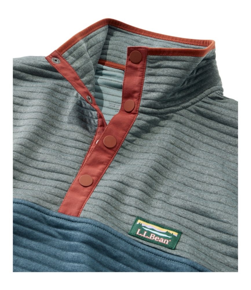 Men's Airlight Knit Pullover, Colorblock, Forest Gray/Rangeley Blue, small image number 6