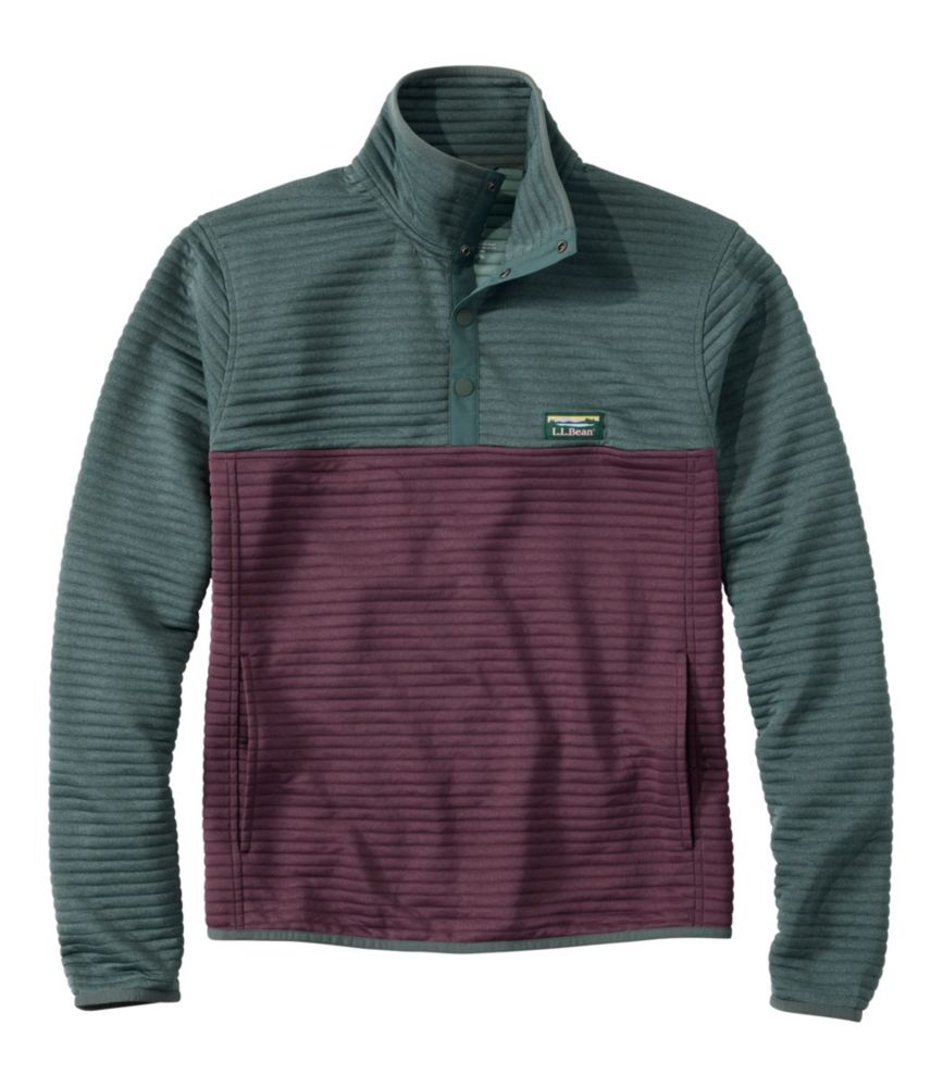 Men's Airlight Knit Pullover, Colorblock, Balsam/Dark Mauve, small image number 1