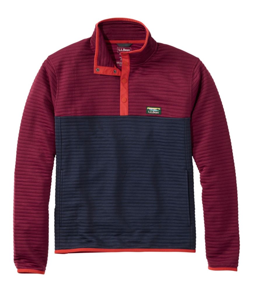 Men's Airlight Knit Pullover, Colorblock, Bordeaux/Classic Navy, small image number 1